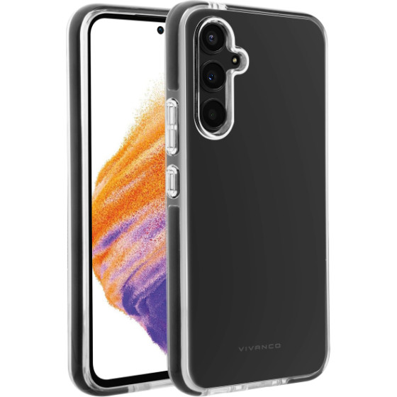 Vivanco Rock Solid Cover Case Samsung A54 5G Transparent Black Backcover - (63547)