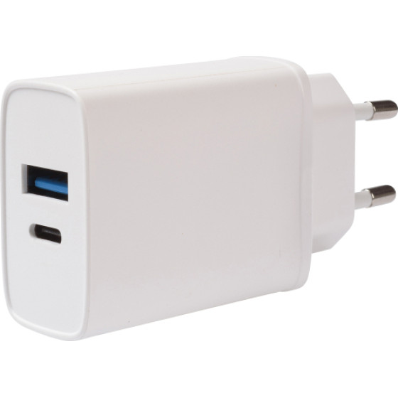 Vivanco Travel Charger 2 Ports 20W Pd 3.0 Qc 3.0 White - (62401)