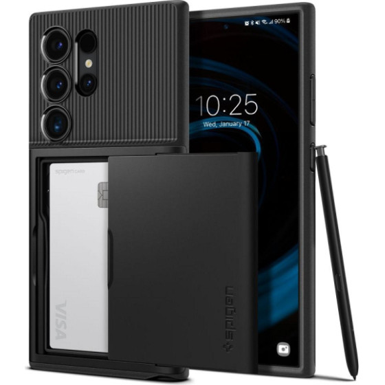Spigen Slim Armor Samsung S24 Ultra Black Backcover - (ACS07306)