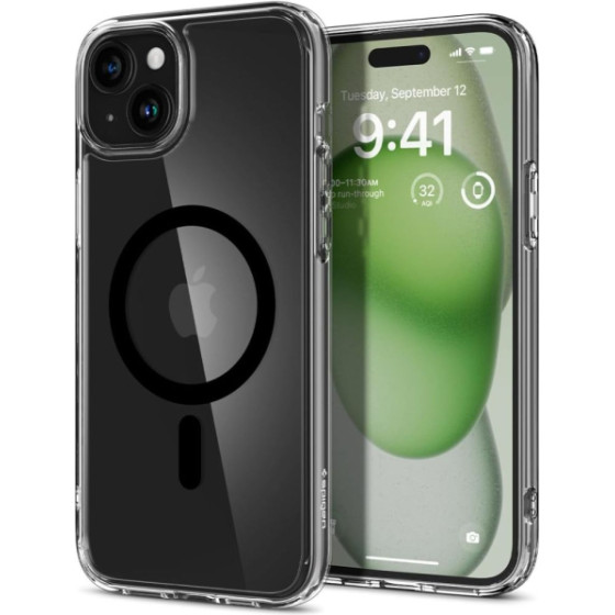 Spigen Ultra Hybrid Mag Magsafe Iphone 15 Black Backcover - (ACS06803)