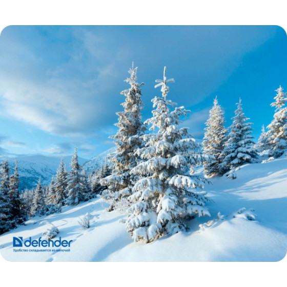 Defender Mousepad Silk Nature 230x190x1.6mm (Winter FOREST) - (50707-09)