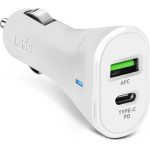 SBS Car Charger 2 Ports USB/Type C Pd 20W White - (CRPD20W)