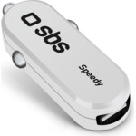 SBS Car Charger Speedy 2A 10W White - (CAR2ASPW)