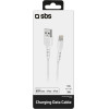 SBS Data Cable Mfi Usb 2.0 To Lightning 1m White - (CABLEUSBIP589W)