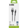SBS Data Cable Usb 3.0 To Type C 1.5m Black - (CABLEMICROC30K)