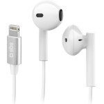 SBS Handsfree Stereo Earset Mfi Lightning Connector Studio Mix 105 White - (EARLIGHAPW)