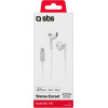 SBS Handsfree Stereo Earset Mfi Lightning Connector Studio Mix 105 White - (EARLIGHAPW)