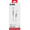 SBS Mfi Audio Cable Lightning To Jack 3.5 Silver - (ADAPTIPJACK35W)