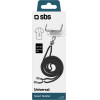 SBS Neck Strap Lanyard For Smartphones Black - (TEUNILACEK)