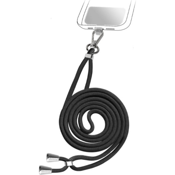 SBS Neck Strap Lanyard For Smartphones Black - (TEUNILACEK)