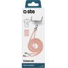 SBS Neck Strap Lanyard For Smartphones Pink - (TEUNILACEP)