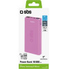 SBS Powerbank 10000 Mah 2 Ports 2.1A Pink - (BB10000FASTP)