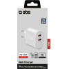SBS Travel Charger 2 Ports Type C Pd 35W White - (TR2CPD35W)