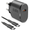 SBS Travel Charger Pd 15W + Data Cable Type C To Type C 1m Black - (KITTRTC15W)