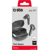 SBS Wireless Earphones Tws Twin Space Black - (EARTWSUFOBTK)