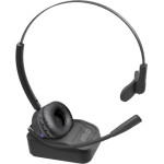 SBS Wireless Mono Headphone With Charging Base Black - (SMMONOHEADBTK)
