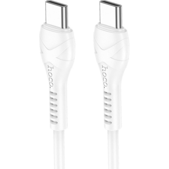 Hoco Data Cable Type C To Type C X37 27W Pd 1m White - (X37W)