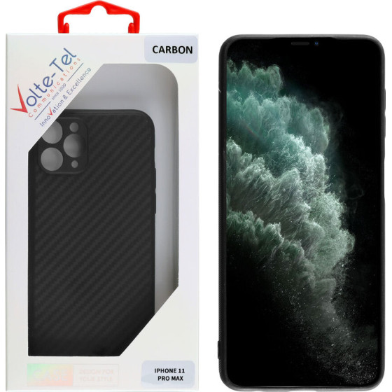 Volte-Tel ���� Iphone 11 Pro Max 6.5'' Carbon Camera Protective BLACK - (5205308349508)