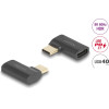 DeLock ���������� USB-C �������� �� ������, 240W, 40Gbps, ������ - (60245)