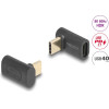 DeLock ���������� USB-C �������� �� ������, 240W, 40Gbps, ������ - (60246)