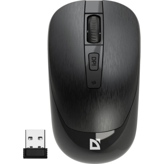 Defender MM-997 Wave Wireless Optical Mouse 1600dPi Black - (52995)