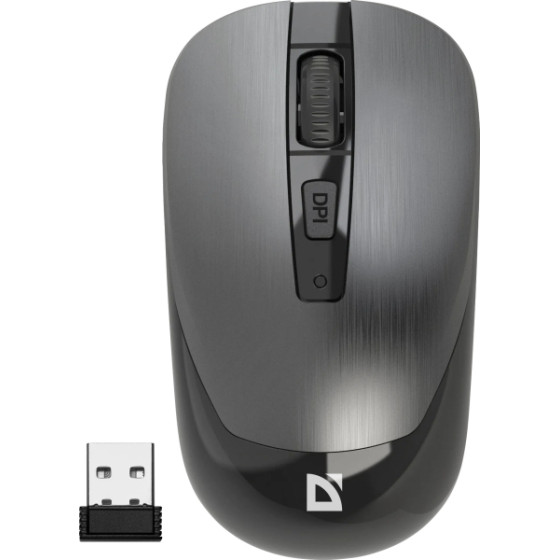 Defender MM-997 Wave Wireless Optical Mouse 1600dPi Grey - (52993)