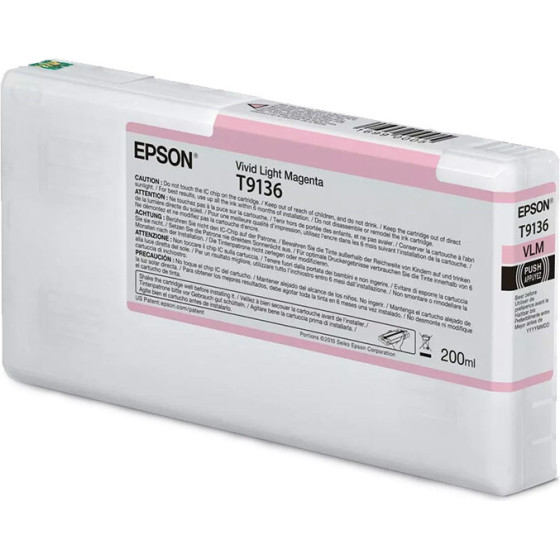 Ink Epson T91360N Vivid Light Magenta 200ml - (C13T91360N)