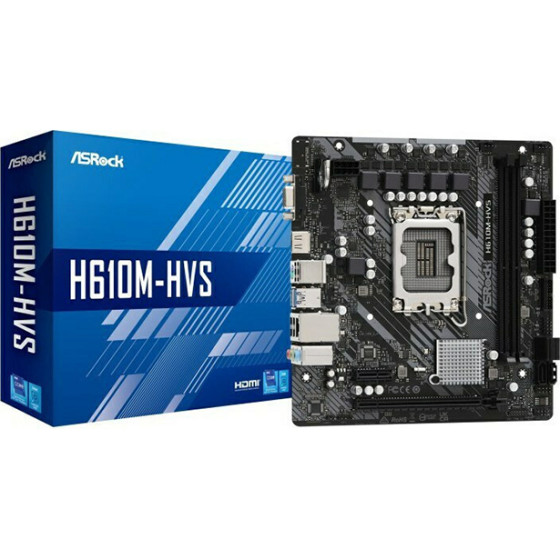 ASRock H610M-HVS/M.2 R2.0 Motherboard Micro ATX �� Intel 1700 Socket