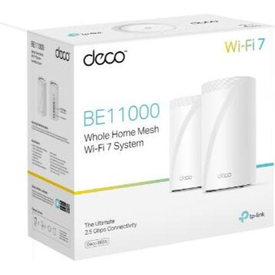 TP-Link BE11000 Whole Home Mesh Wi-Fi 7 System - (Deco BE65(2-PACK))