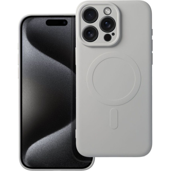 Is Tpu Silicone Mag Iphone 15 Pro Grey Backcover - (SILMAGIP15PG)