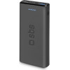 SBS Powerbank 10000 Mah 2 Ports 2.1A Black - (BB10000FASTK)