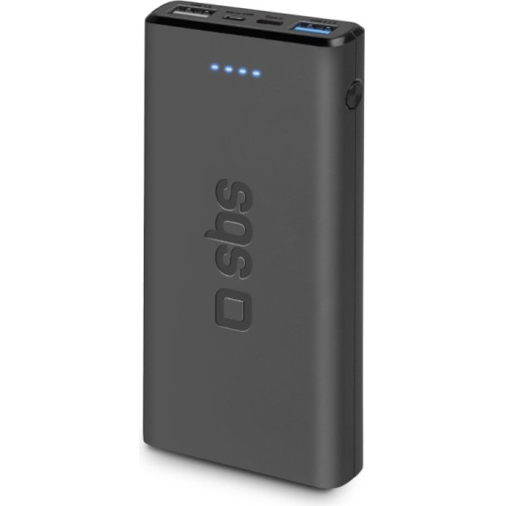 SBS Powerbank 10000 Mah 2 Ports 2.1A Black - (BB10000FASTK)