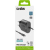SBS Travel Charger Fixed 2.1A + Data Cable Micro Usb 1m Black - (TRMICRO21AFAST)