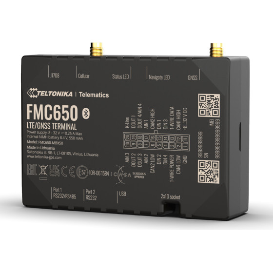 Teltonika Gps Tracker �������� FMC650, 4G/GNSS/Bluetooth - (FMC6501TFE01)