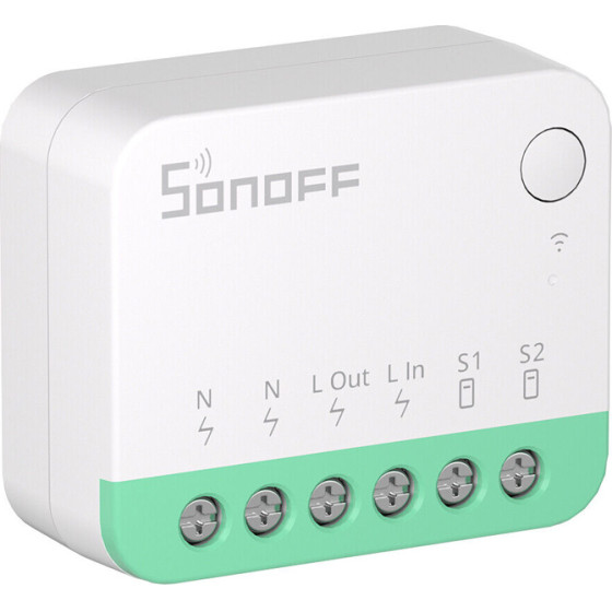 Sonoff Smart ��������� 2 �������, Wi-Fi, 10A, ������ - (MINIR4M)