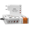Lamtech Gan Fast Charger 2xTYPE-C & 2xQC3.0 Output 100W - (LAM113416)