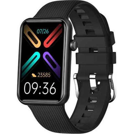 Lamtech Smart Watch BT5.1 With Sport Tracking Total Black - (LAM113508)