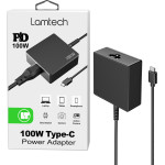 Lamtech TYPE-C Power Adapter 100W - (LAM113423)