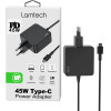 Lamtech TYPE-C Power Adapter 45W - (LAM113430)