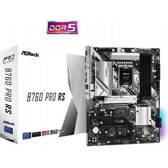 ASRock B760 Pro RS WiFi Motherboard ATX �� Intel 1700 Socket DDR5