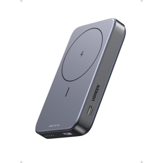 Ugreen Power Bank Magnetic Wireless 10000mAh 20W PDx1 & QC3.0x1 PB206 15086 Space Gray - (PB206/15086 Space Gray)