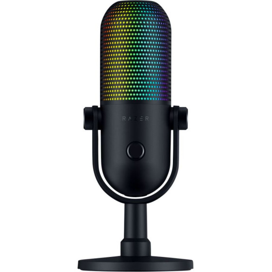 Razer Seiren V3 Chroma - Rgb Usb Condenser Microphone - Gain Limiter - Build-In Shock Absorb - (RZ19-05060100-R3M1)