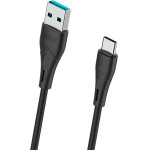 Celebrat ������� USB-C �� Usb CB-18T, 15W 3A, 480Mbps, 1m, ����� - (CB-18T-BK)