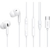 Celebrat Earphones �� ��������� E300, USB-C, 1.2m, ����� - (E300-WH)