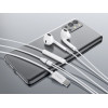 Celebrat Earphones �� ��������� E500, USB-C, 1.2m, ����� - (E500-WH)