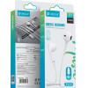Celebrat Earphones �� ��������� E500, USB-C, 1.2m, ����� - (E500-WH)