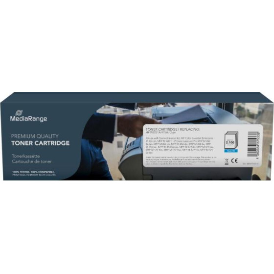 MediaRange Toner Cartridge For Printers Using HP(R) W2031A/415A Cyan - (MRHPT2031C)
