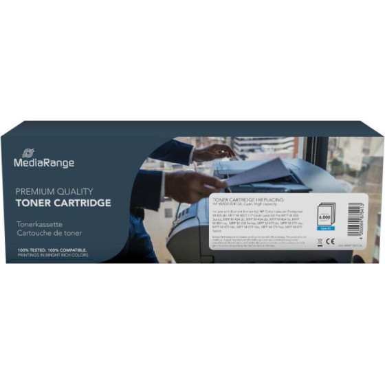 MediaRange Toner Cartridge For Printers Using HP(R) W2031X/415X High Capacity Cyan - (MRHPT2031CXL)