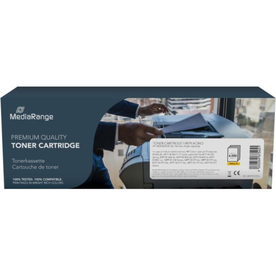 MediaRange Toner Cartridge For Printers Using HP(R) W2032X/415X High Capacity Yellow - (MRHPT2032YXL)