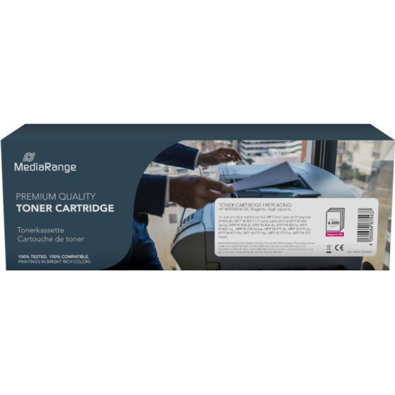 MediaRange Toner Cartridge For Printers Using HP(R) W2033X/415X High Capacity Magenta - (MRHPT2033MXL)